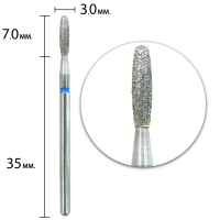 ФРЕЗА АЛМАЗНАЯ ПЛАМЯ ТУПОЕ (M) DD208560MD